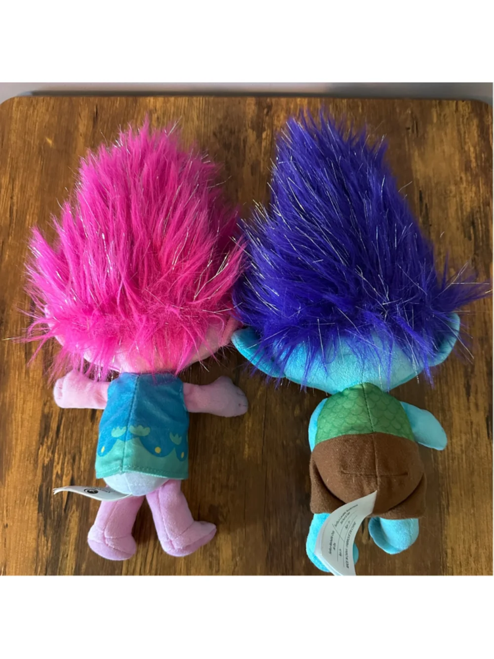 DreamWorks Trolls World Tour Plush Lot Poppy Branch Just Play 3 Pc